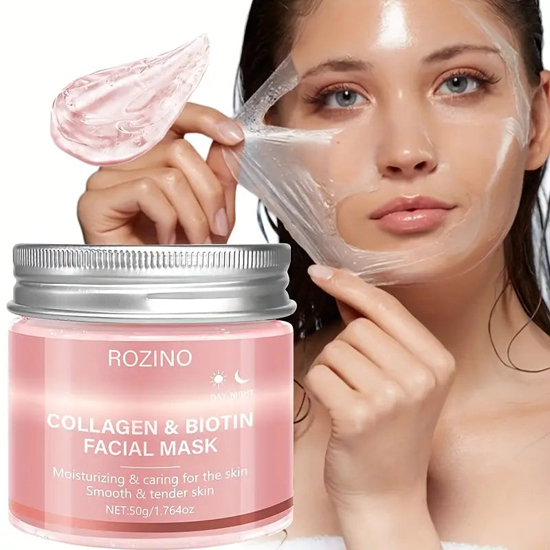 GlowPeel® – Máscara Facial Hidratante con Colágeno y Biotina
