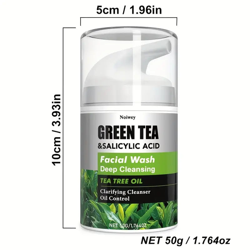GreenPur® – Limpiador Facial Profundo con Té Verde y Ácido Salicílico