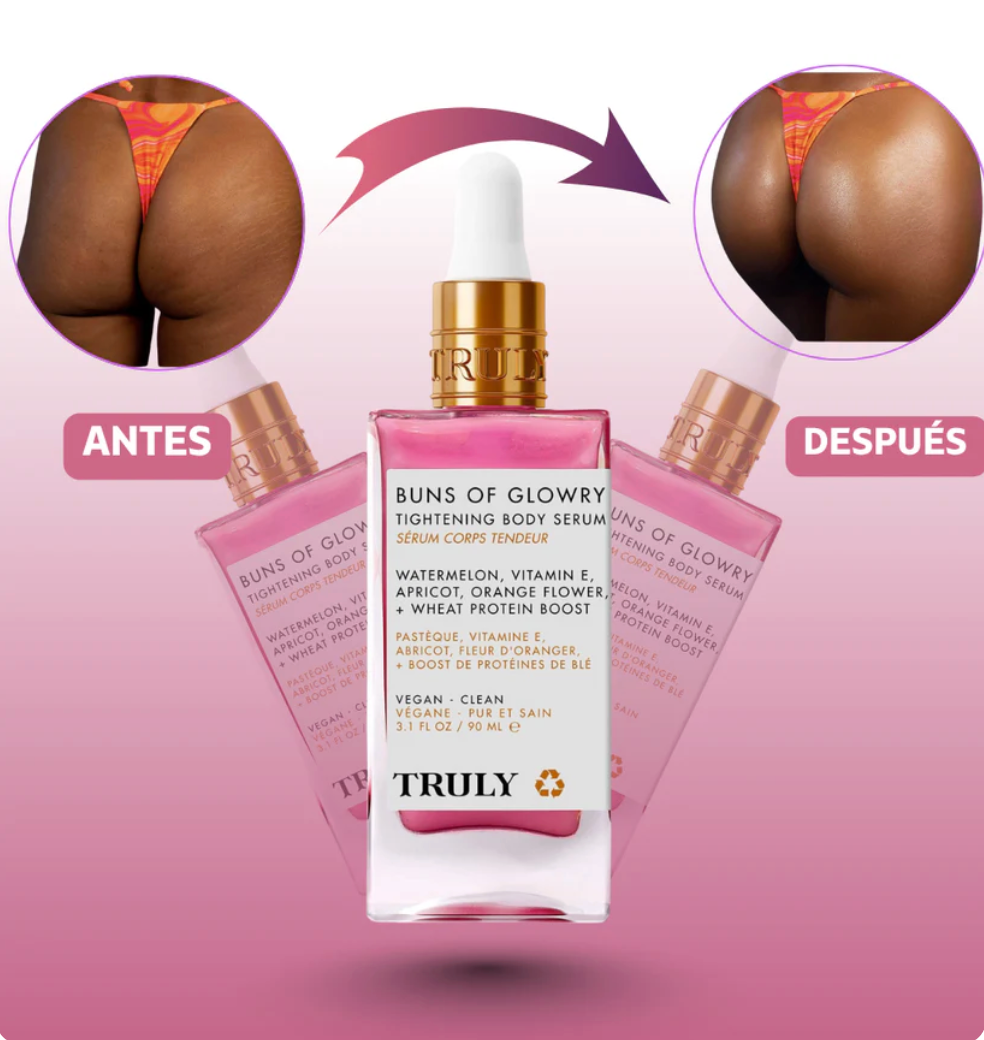 Buns Of Glowry Sérum: El Secreto para unos Glúteos Firmes y Luminosos