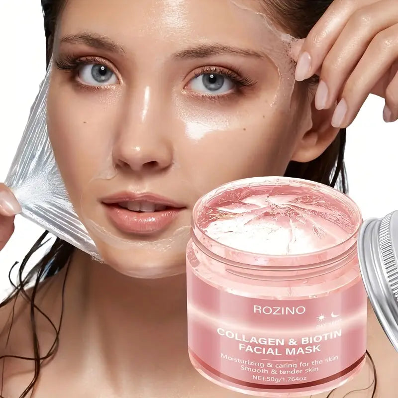 GlowPeel® – Máscara Facial Hidratante con Colágeno y Biotina