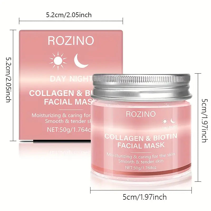GlowPeel® – Máscara Facial Hidratante con Colágeno y Biotina