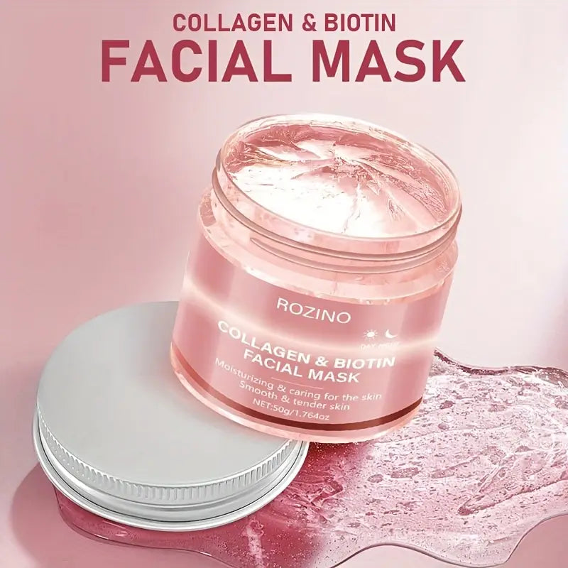 GlowPeel® – Máscara Facial Hidratante con Colágeno y Biotina